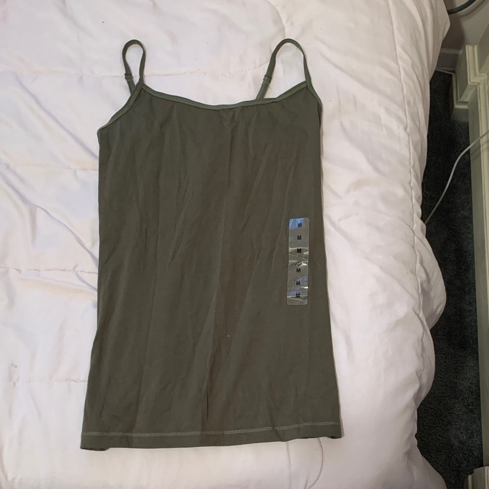 Planet Gold Olive Green Camisole